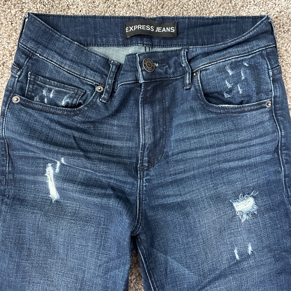 Express Ripped Jeggings - Picture 3 of 8